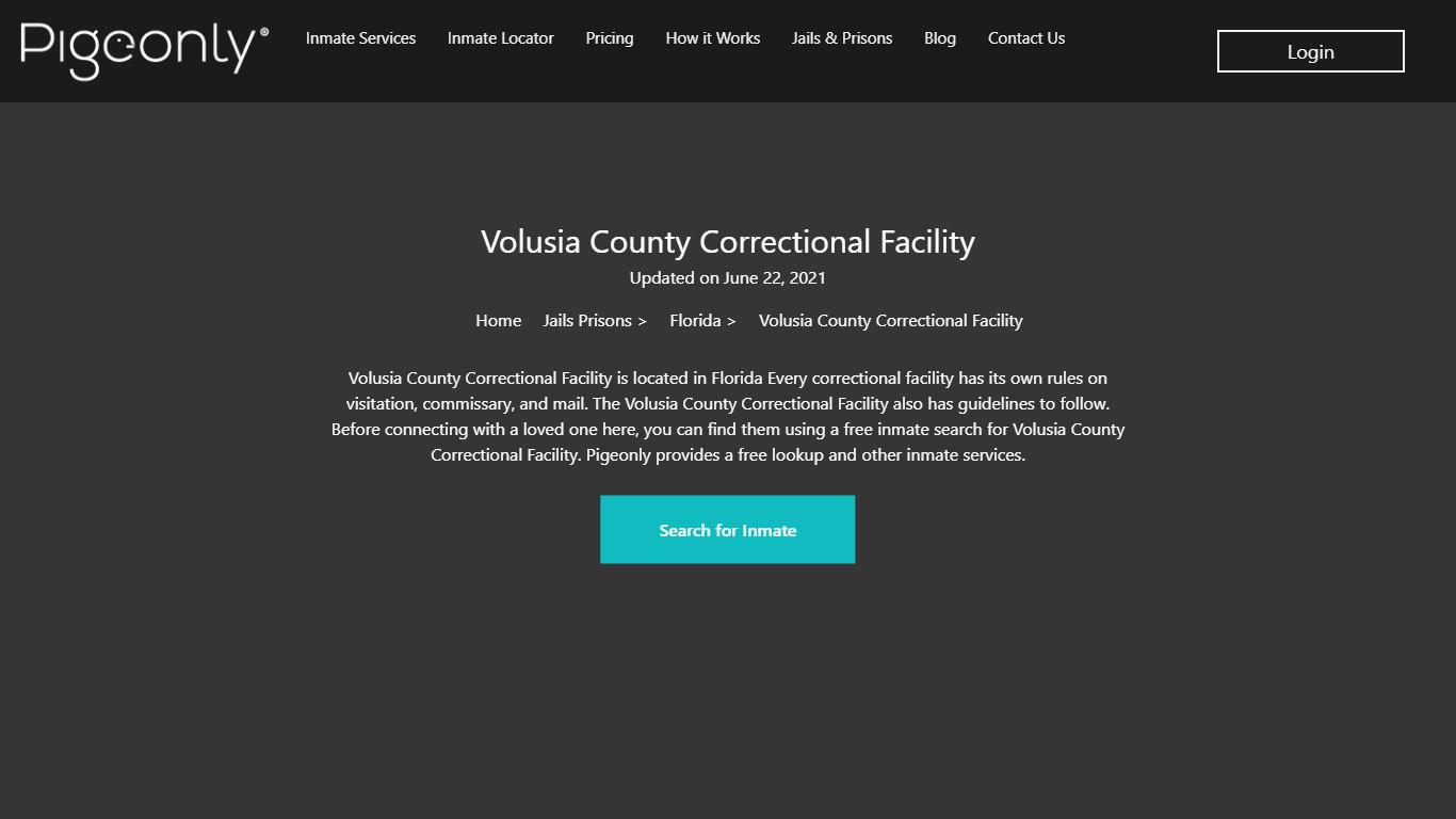 Volusia County Correctional Facility Inmate Search | Florida